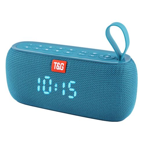 Bluetooth-колонка TG177, speakerphone, радіо, PowerBank, годинник, aquamarine