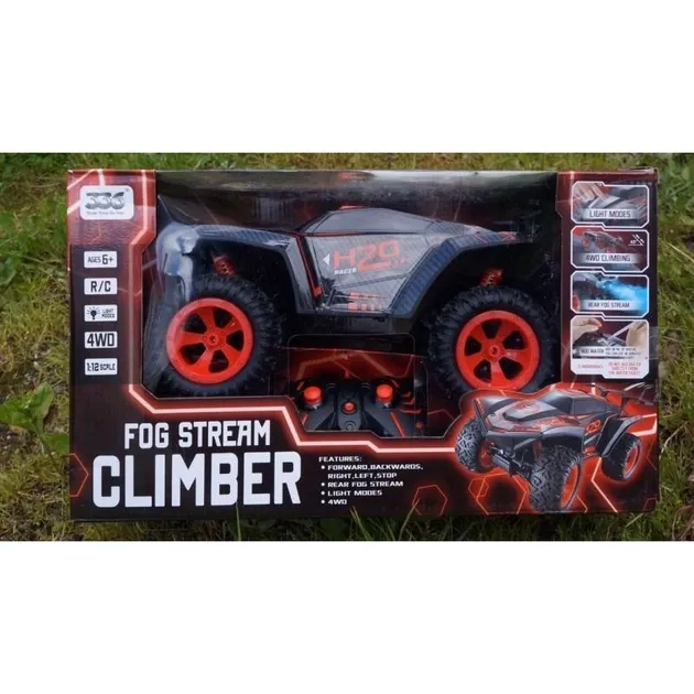 Машина всюдихід з ефектом диму червона Fog Steam Climber