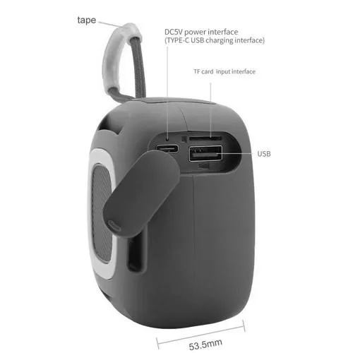 Bluetooth-колонка TG659, с функцией speakerphone, радио, black