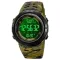 Часы наручные 2070CMGY SKMEI с подсветкой, ARMY GREEN CAMO-BLACK