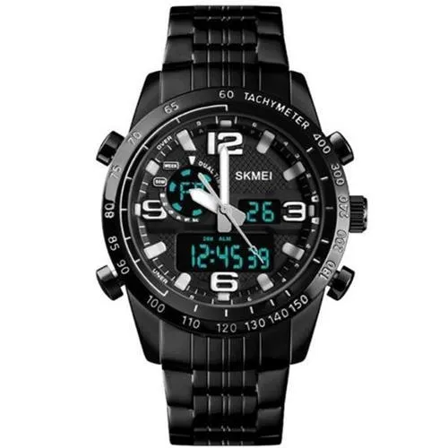 Годинник наручний 1453BK SKMEI з підсвічуванням, SILVER-WHITE