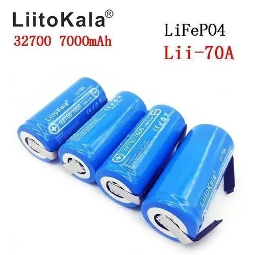Аккумулятор 32700, LiitoKala Lii-70A-N,3.2V, 7000mAh, с контактами под пайку