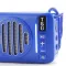 Bluetooth-колонка TG368, speakerphone, радио, солнечная батарея, blue