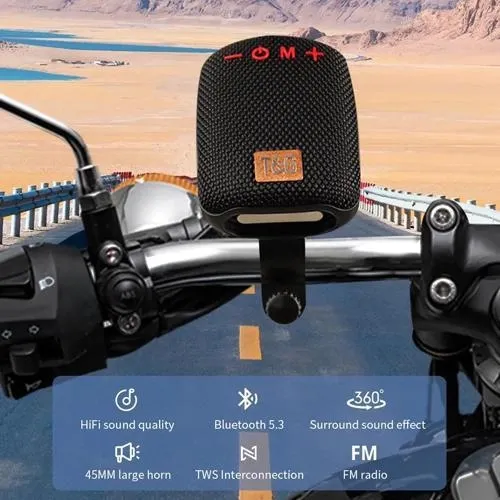 Bluetooth-колонка + ВЕЛОКРЕПЛЕНИЕ TG392, IPX5, speakerphone, радио, green