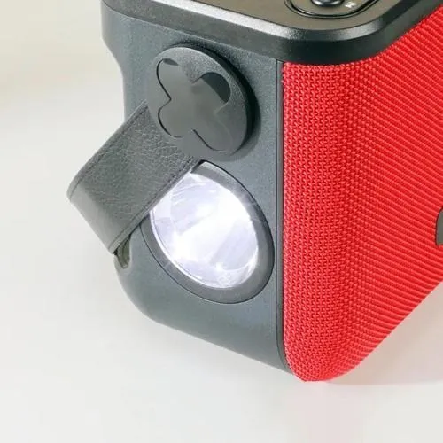 Bluetooth-колонка TG545DK, с функцией speakerphone, радио, red, 2 микрофона, фонарь