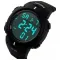 Часы наручные 1068AG SKMEI с подсветкой, ARMY GREEN-BLACK