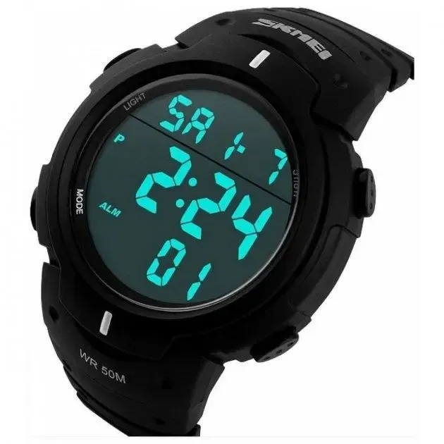 Часы наручные 1068AG SKMEI с подсветкой, ARMY GREEN-BLACK