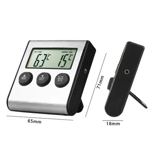 Термометр кухонный TP-700 с выносным щупом + таймер для мяса, с магнитом и сигнализатором