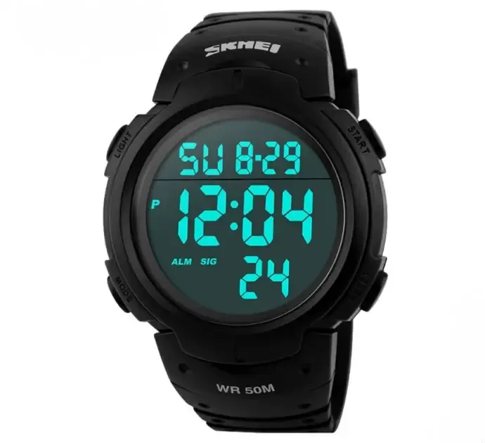 Часы наручные 1068AG SKMEI с подсветкой, ARMY GREEN-BLACK