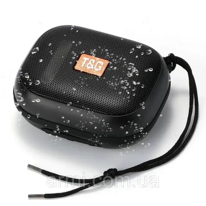 Bluetooth-колонка TG394, IPX7, з функцією speakerphone, радіо, black