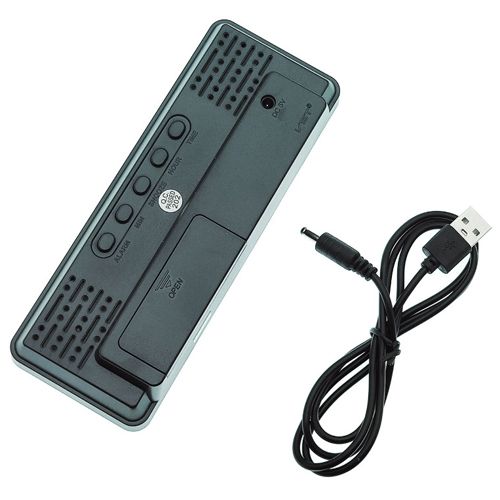 Часы сетевые VST-898-1, красный, температура, USB