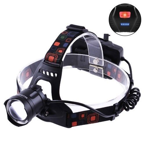 Фонарь налобный XQ-218-HP50, power bank, 3x18650, signal light, индикация заряда, ЗУ microUSB, Box