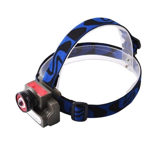 Фонарь на лоб Police 8808/6908-XPE+COB, ЗУ micro USB, встроенный аккумулятор, zoom, Box