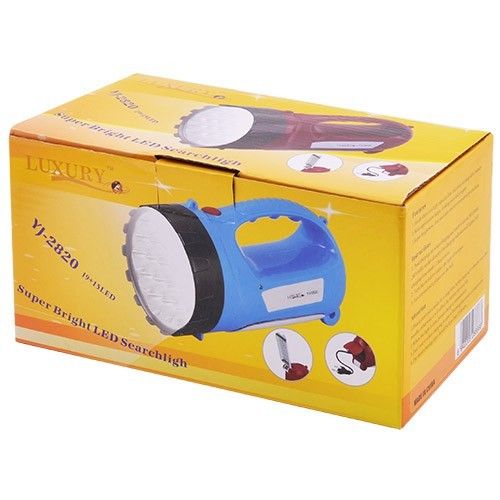 Фонарь переносной Luxury 2820 TP, 19+15LED, ЗУ 220V, встроенный аккумулятор (Yajia)