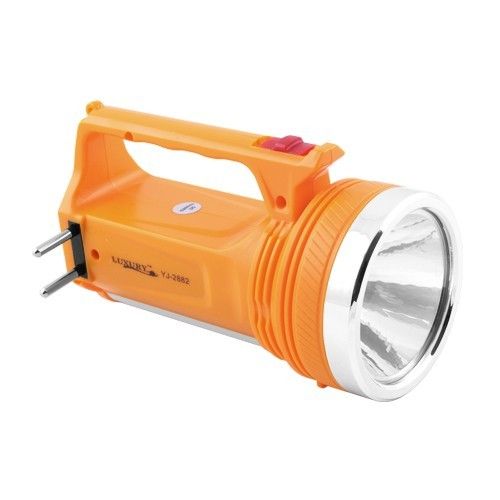 Фонарь переносной Luxury 2882, 1W+7SMD, ЗУ 220V, встроенный аккумулятор