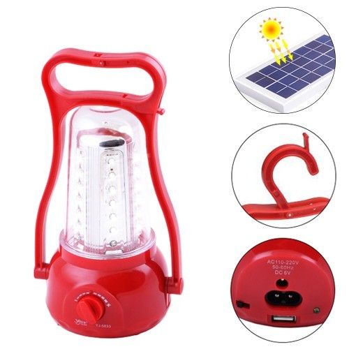 Ліхтар лампа 5833B 35LED, сонячна батарея, ЗУ 220V, вбудований акумулятор, power bank