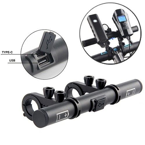 Расширитель руля 818 с функцией Power Bank, Type-C, 2x18650, индикация заряда