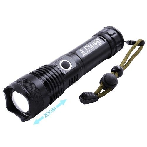 Фонарь Police X71A-HP50, ЗУ micro USB, 1x18650/3xAAA, zoom, индикация заряда, Box