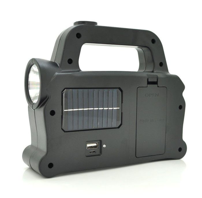 Фонарь Hurry Bolt HB-6168+Solar, 3 в 1, Powerbank