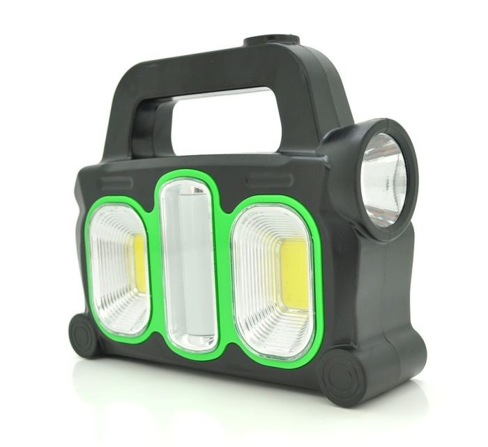 Фонарь Hurry Bolt HB-6168+Solar, 3 в 1, Powerbank