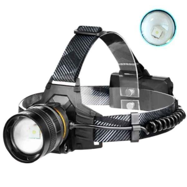 Потужний ліхтар на чоло BL-8076-2-GT100 MICRO USB ZOOM