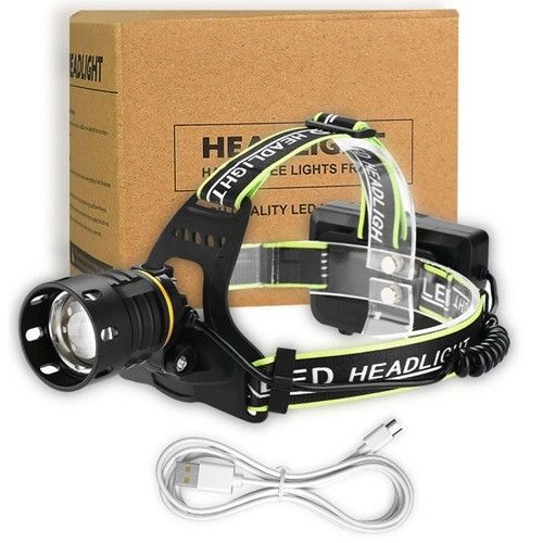 Супер мощный фонарь на лоб Police BL-A14-3-P90, power bank, 3x18650, zoom, ЗУ Type-C, Box