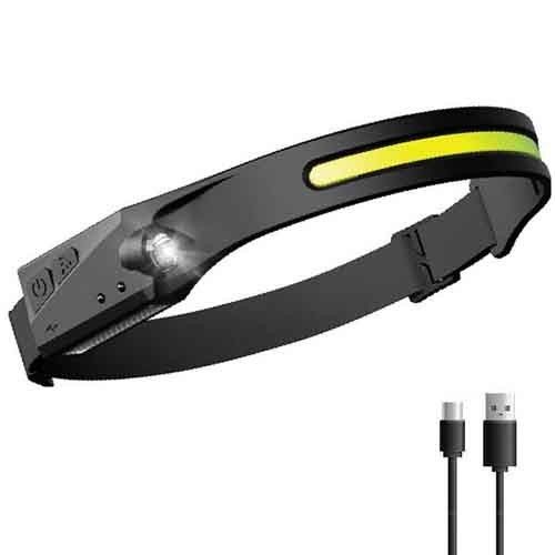 Фонарь налобный BL-W689/G28-LM+COB (white+red), Motion Sensor, Li-Ion аккумулятор, ЗУ Type-C, Box