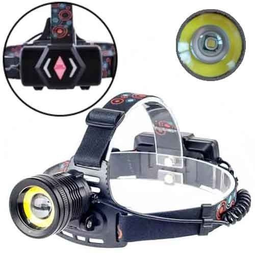 Фонарь на лоб XQ-172-T6+COB, 2x18650, zoom, ЗУ microUSB, Box