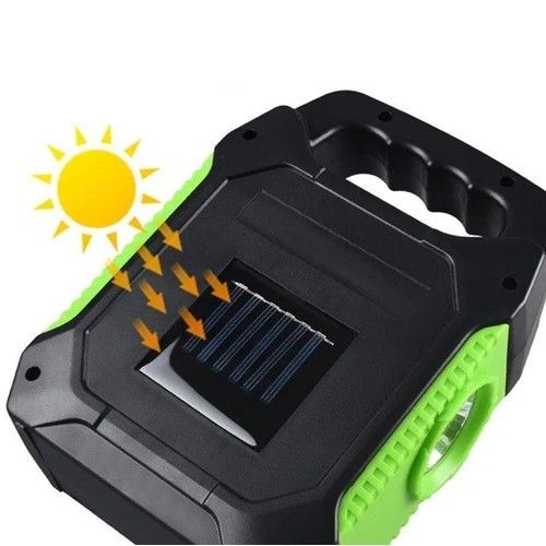 Фонарь кемпинг переносной JY-978B-LED+2COB, power bank, Li-Ion аккумулятор, солнечная батарея, ЗУ microUSB, Box