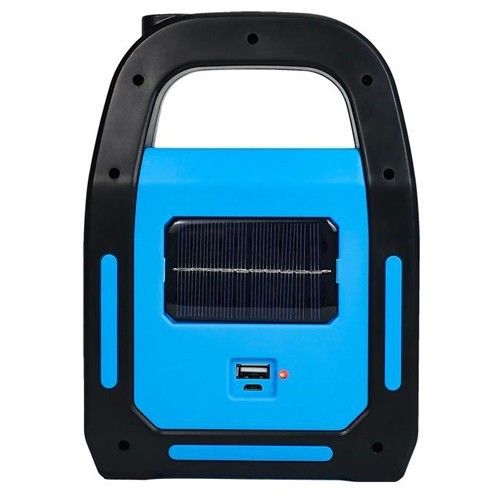 Фонарь кемпинг переносной HB-9707A-1LED+COB+LED, power bank, Li-Ion аккумулятор, солнечная батарея, ЗУ microUSB, Box