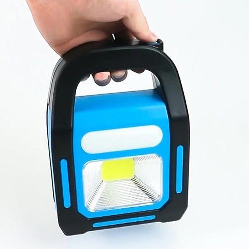 Фонарь кемпинг переносной HB-9707A-1LED+COB+LED, power bank, Li-Ion аккумулятор, солнечная батарея, ЗУ microUSB, Box