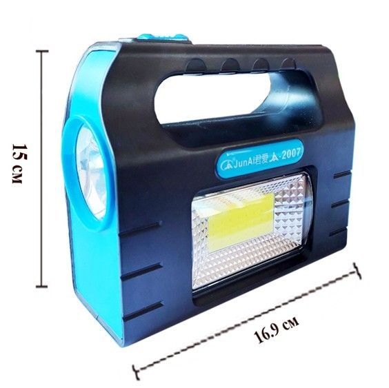 Портативная солнечная станция JA-2007, Power Bank, Li-Ion аккумулятор, солнечная батарея, Box