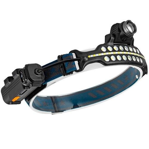 Фонарь на лоб BL-W690-LTS+SMD (white+red), Motion Sensor, Li-Ion аккумулятор, zoom, ЗУ Type-C, Box