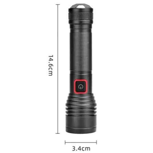 Фонарь BL-P02-P50, 1x18650, ЗУ Type-C, zoom, Box