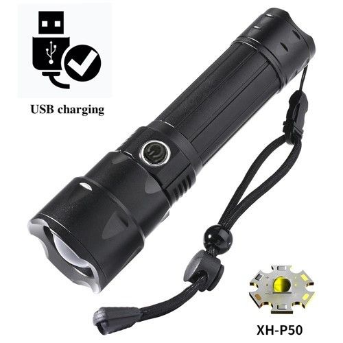 Фонарь BL-A78-P50, 1x26650, ЗУ microUSB, Box