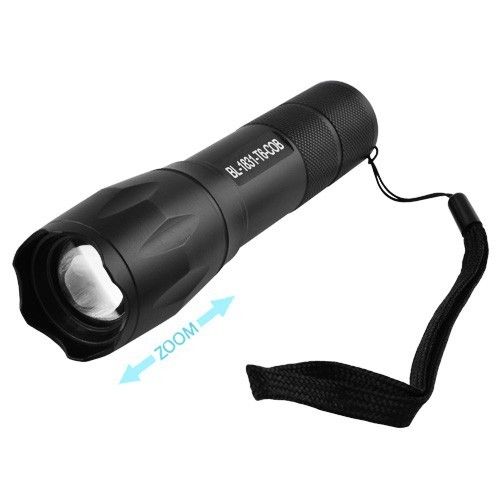 Фонарь Police 1831-T6+COB, ЗУ micro USB, встроенный аккумулятор, zoom, ремешок