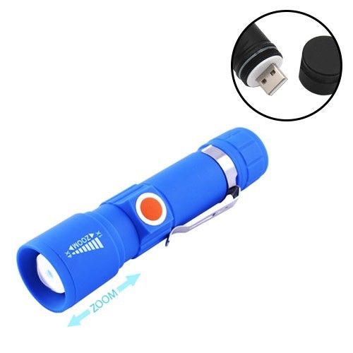 Фонарь 416-XPE, ЗУ USB, встроенный аккумулятор, zoom