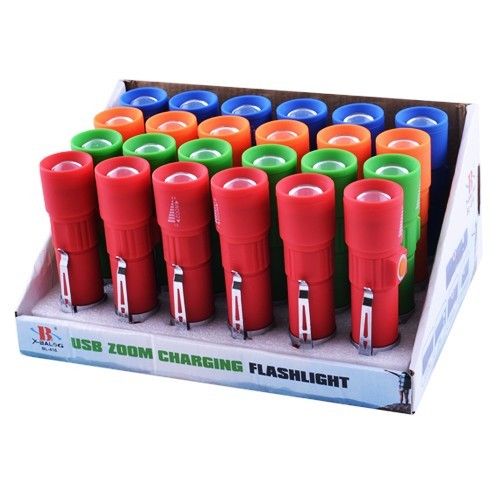 Фонарь 416-XPE, ЗУ USB, встроенный аккумулятор, zoom