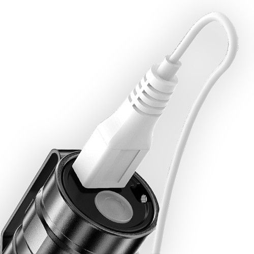 Фонарь X8-XPE, ЗУ microUSB, встроенный аккумулятор, зажим