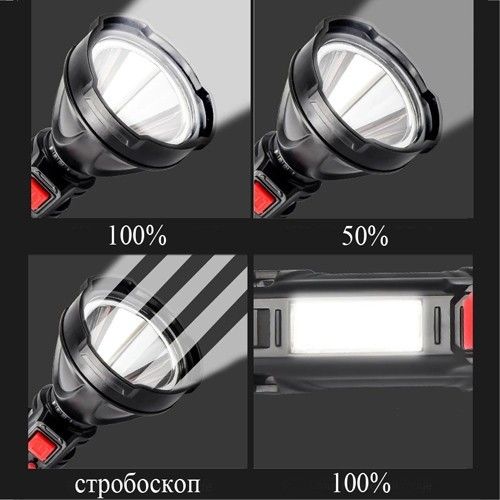 Фонарь BL-830-OSL+COB, Li-Ion аккумулятор, ЗУ microUSB, Box