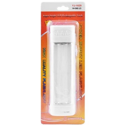Фонарь Luxury 1029, 1W+9SMD, ЗП 220V, встроенный аккумулятор 450mAh, (Yajia)