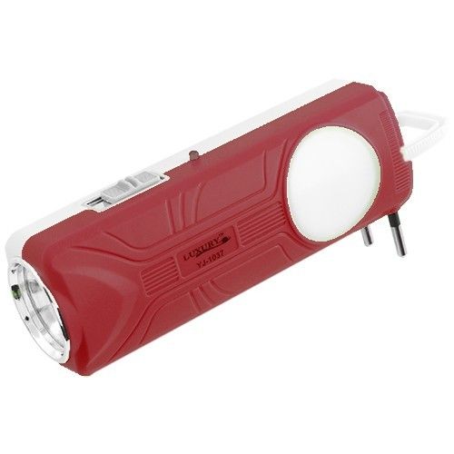 Фонарь Luxury 1037, 1W+5SMD, ЗУ 220V, встроенный аккумулятор 450mAh