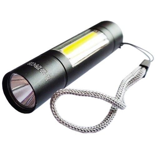 Фонарь BL-510/1501-XPE+COB, ЗУ micro USB, встроенный аккумулятор, Box