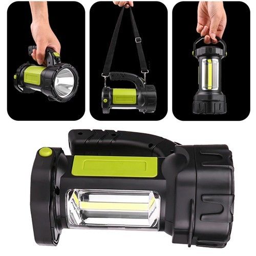 Фонарь кемпинг переносной T80C - 5W+COB (white+red), power bank, 2x18650, ЗУ Type-C, Box