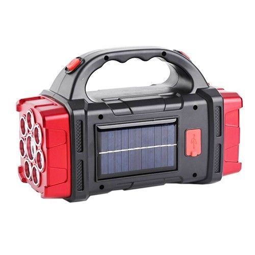 Ліхтар переносний HB-1678-8LEDW+6COB, power bank, Li-Ion акум., сонячна батарея, ЗП microUSB, Box
