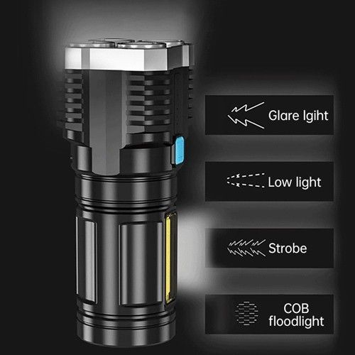 Ліхтар переносний X509-4LED+COB, ЗП micro USB, вбудований акумулятор