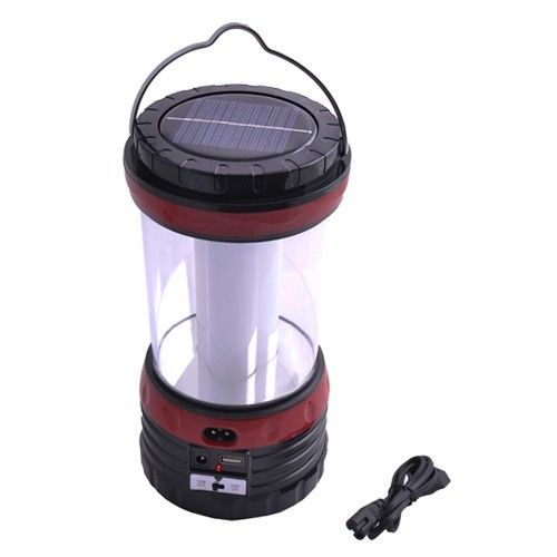 Фонарь лампа 5835XT 30LED, солнечная батарея, ЗУ 220V, встроенный аккумулятор