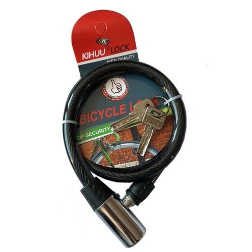Замок велосипедний 185, 12*65 тросовий, 2 ключі