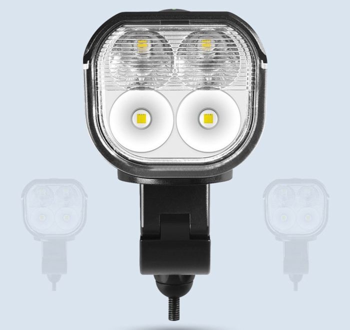 Велофара с сигналом FY-336-4T6, power bank, Aluminum, кнопка выносная, Waterproof, Li-Ion аккумулятор, ЗУ microUSB, Box