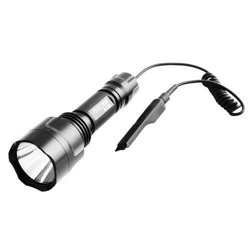 Фонарь Police QC8-XPE, под ружье, вынос.кнопка, 1х18650, ЗУ 220V, Box